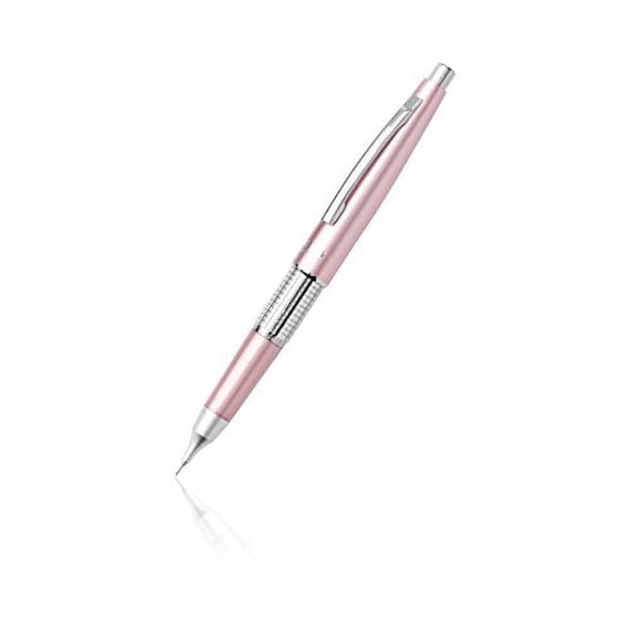 Pentel Sharp Kerry Mechanical Pencil, 0.50 mm, Metallic Pink Barrel, with Lead Refills and Erasers (Bundle)