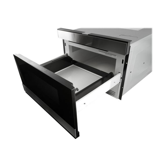 Sharp SMD2480CS 24 Inch Wide 1.2 Cu. Ft. 950 Watt Drawer Microwave with Easy Wave Open