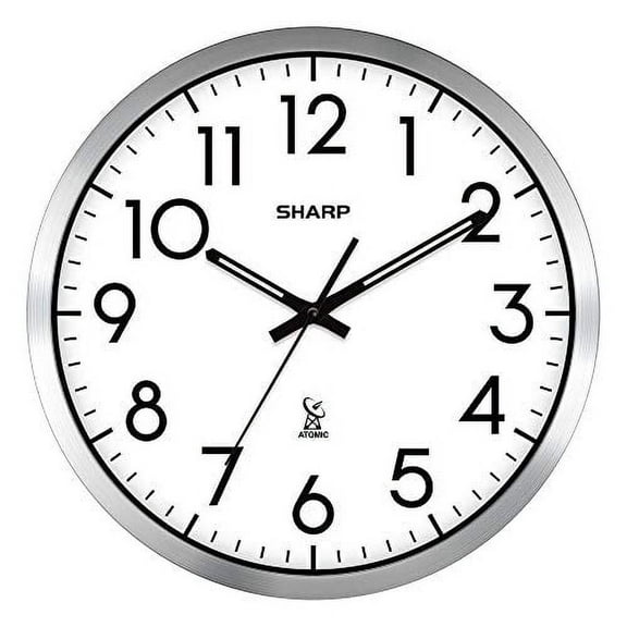 Sharp QA Atomic Analogue Wall Clock 2.3 lbs Automatic