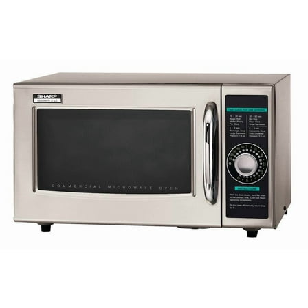 Sharp R-21LCFS Medium Duty Commercial Microwave Dial Timer, 1000-Watts, 120-Volts Update of R-21LCF