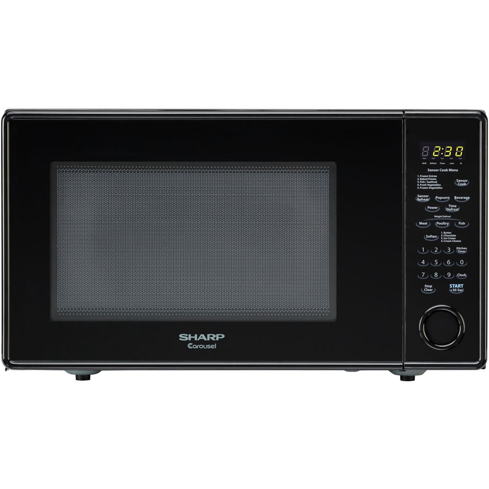 Sharp R559YK Carousel Countertop Microwave Oven 1.8 cu. ft. 1100W Black