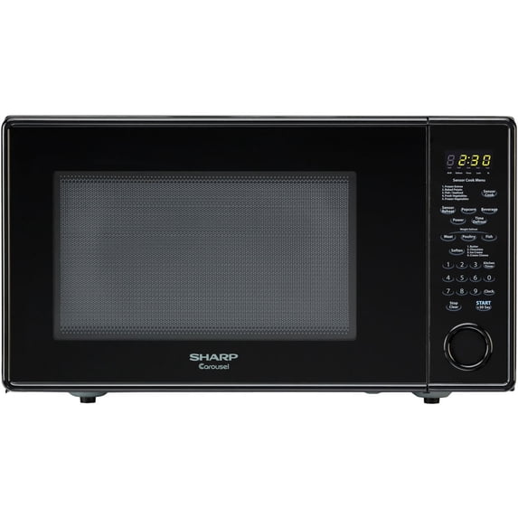 Sharp R559YK Carousel Countertop Microwave Oven 1.8 cu. ft. 1100W Black