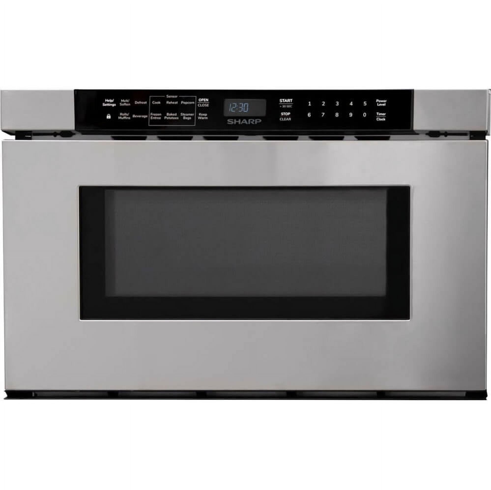 Stainless Steel Built-In Microwave Drawer with Sensor Cooking