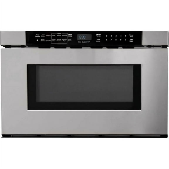 Sharp SMD2440JS 1.2 Cu. Ft Stainless Steel Drawer Microwave Oven