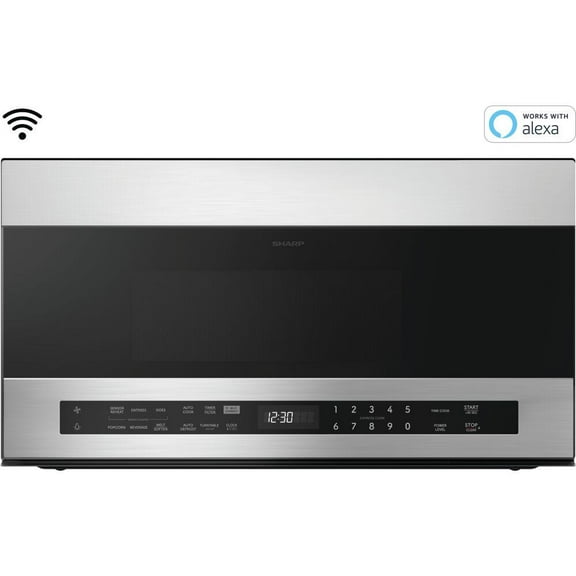 Sharp 30" / 1.7 CF Smart Over-the-Range Microwave Oven