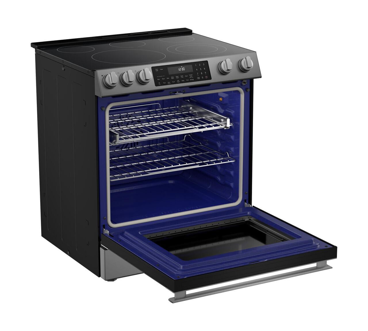 Sharp 30-inch Stainless Steel Slide-In Electric Range with Convection Oven