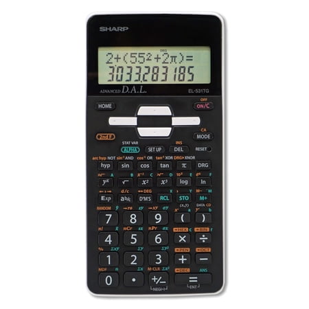 Sharp Scientific Calculator Power Source & Solar Powered, Battery Powered