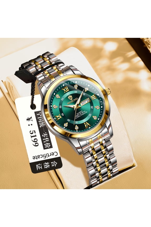 Sharp Silver Men's Chronograph Watch, Waterproof, Easy-to-Read Dial, The Perfect "Thank You" or "Congratulations" Gift