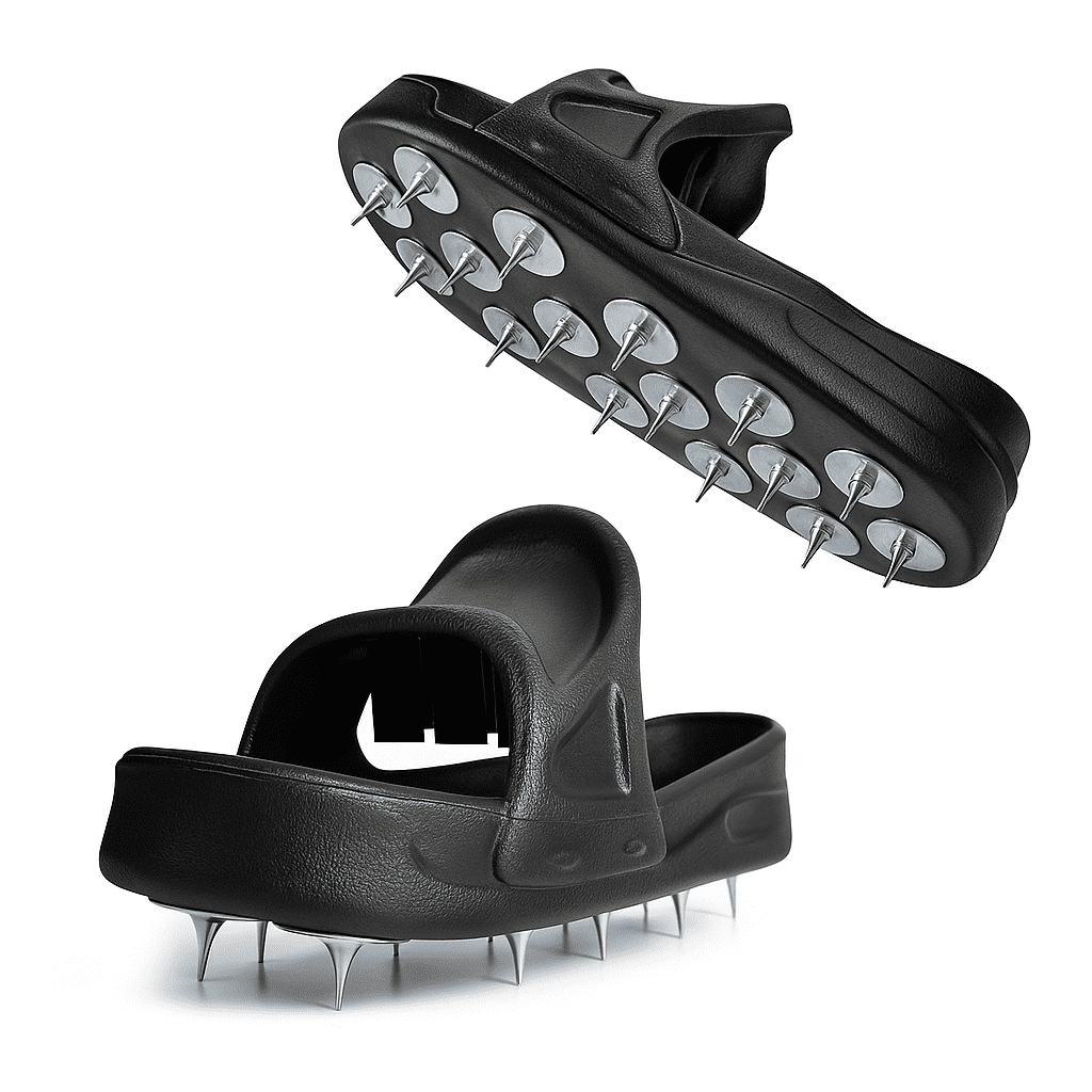 Spiked Work Shoes For Epoxy Floors - Safety Grip Footwear For Concrete & Resinous Coatings