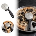 thumbnail image 1 of Sharp Stainless Steel Pizza Cutter with Comfort Handle, Multi-Purpose Slicing Tool for Pizzas & Flatbreads, Dishwasher Safe Kitchen Accessory, Compact Baking Tool for Home & Professional Use, 1 of 7