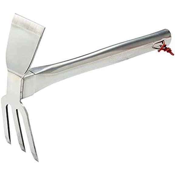 Sharp Sturdy 416 Stainless Steel rake Hoe, Heavy Duty Hoe Hand Tool for transplanting Digging Planting Loose Camping or Exploration$$Garden & Patio