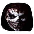 thumbnail image 1 of Sharp-Tooth Clown Covers for Cars, 4 Pcs Scary & Funny Cartoon Car Headrest Covers, Spooky Creepy Halloween Auto Head Rest Protector with Ghost Face Mask Design, for Vehicle Truck SUV, 1 of 5