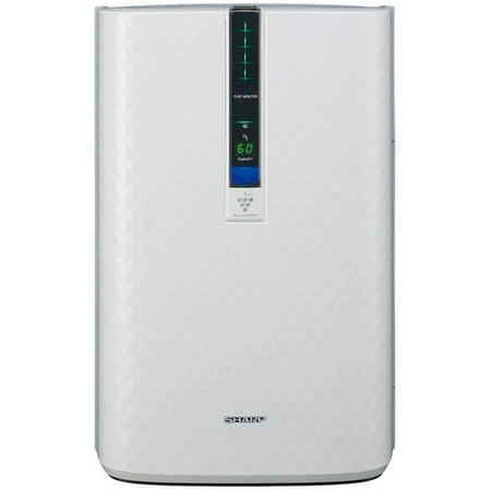 Sharp - Air Purifier and Humidifier with Plasmacluster Ion Technology Recommended for Medium-Sized Rooms. True HEPA Filter - White