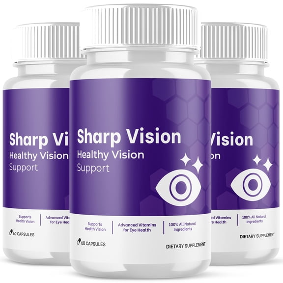 Sharp Vision Support Pills Advanced Formula Eye Health Supplement 180 Capsules