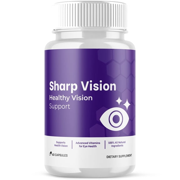 Sharp Vision Support Pills Advanced Formula Eye Health Supplement 60 Capsules