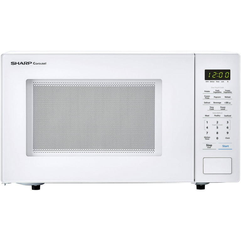 GE® 1.1 Cu. Ft. White Countertop Microwave