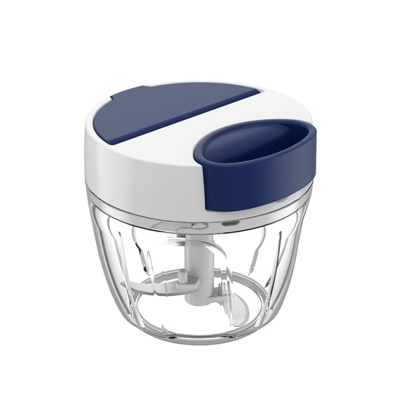 SharpChef 14 oz Hand-Pulled Vegetable Chopper Manual Food Chopper with Sharp Stainless Steel Blades, Easy to Use, Ideal for Onions, Garlic, Herbs