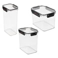 thumbnail image 1 of SharpChef 3Pc Airtight Food Storage Container with Easy locking lids, Date Indicator, Leakproof, Kitchen Pantry Organization and Storage, BPA-Free, 1 of 7