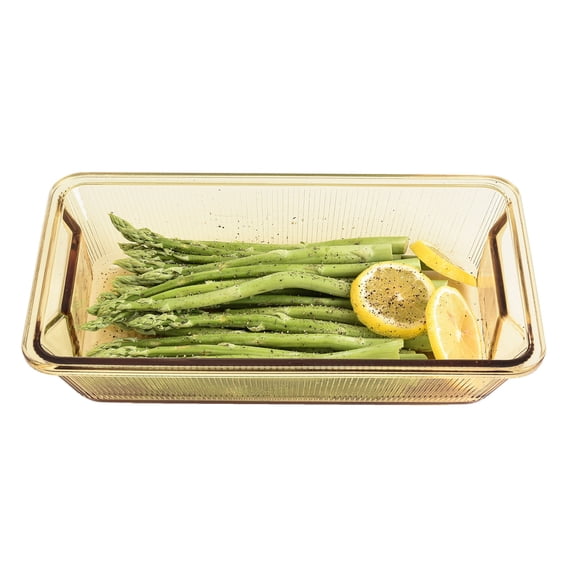 SharpChef Serve N' Store Rectangle Glass Bakeware, Durable Borosilicate Glass Baking Dish, Oven, Microwave, Freezer and Dishwasher Safe, 2.1 qt / 2 L