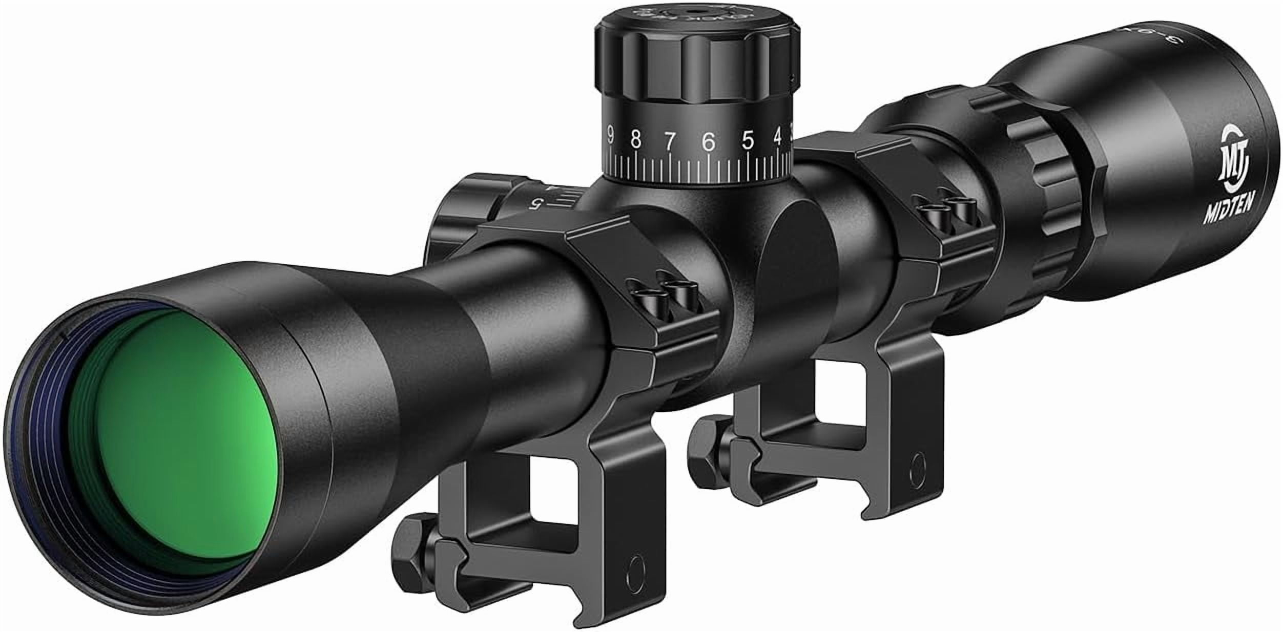SharpOptics 3-9X32 AO Scope with Locking Turret with 20mm Scope Rings for Hunting,Blue