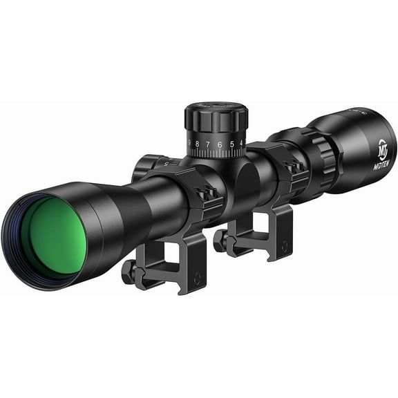 SharpOptics 3-9X32 AO Scope with Locking Turret with 20mm Scope Rings for Hunting,Blue
