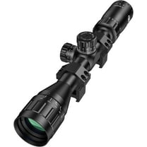 SharpOptics 3-9X32 AO Scope with Locking Turret with 20mm Scope Rings for Hunting,Green