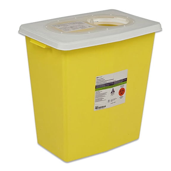 SharpSafety Chemotherapy Waste Container 18 gal. Vertical Entry Case of 5