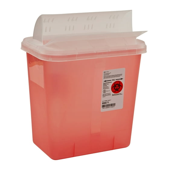 SharpSafety Sharps Container 2 gal. Horizontal Entry Case of 20