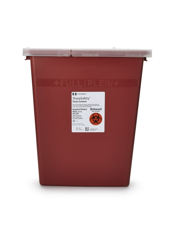 SharpSafety Sharps Container 8 gal. Vertical Entry Case of 10