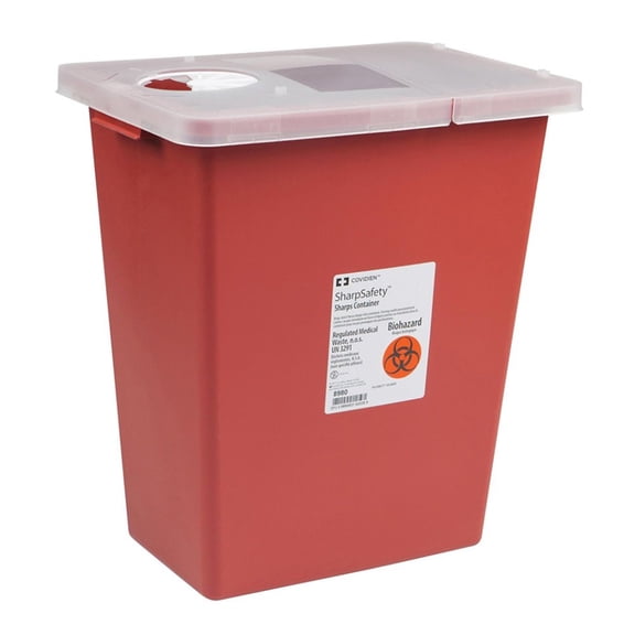 SharpSafety Sharps Container 8 gal. Vertical Entry Case of 10