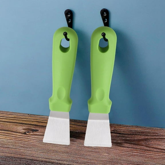 Sharpenable Blade for Tough Residues 2Pcs Stainless Steel Oven Scraper