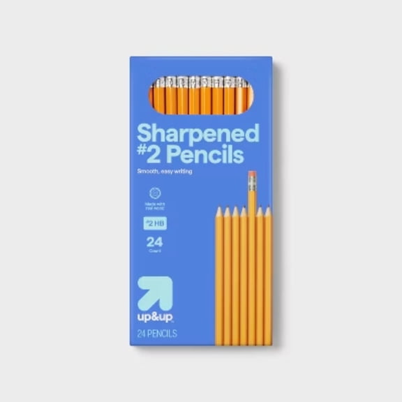 Sharpened #2 Wood Pencils