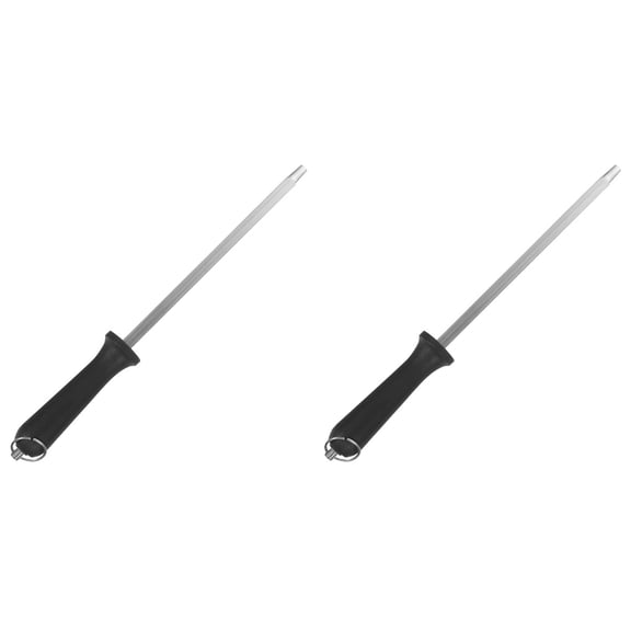 Sharpener 2 PCS Kitchen Gadget Honing Rod Scissors Knife Sharpening Steel Knives Grinding Supplies Stainless