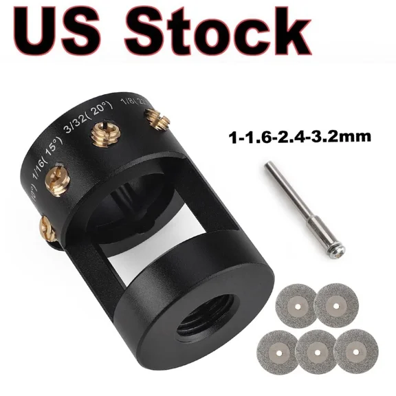 Sharpener Grinder Tool For Tig Welding Tungsten Electrode Multi-Angle Offsets #W