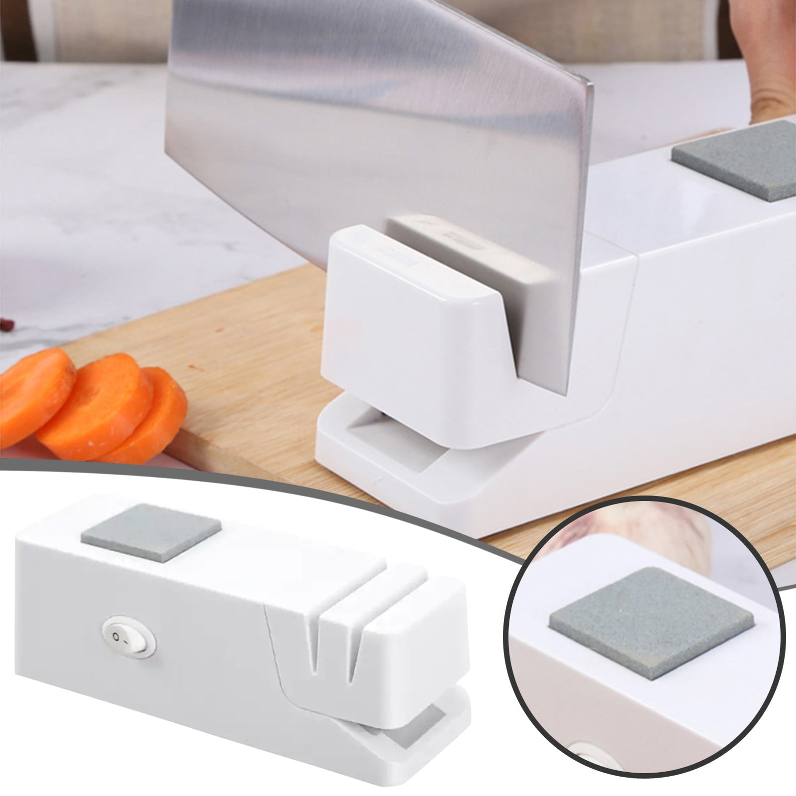 Sharpeners Electric Sharpener 2 Slot Sharpener With Sharpening Stone