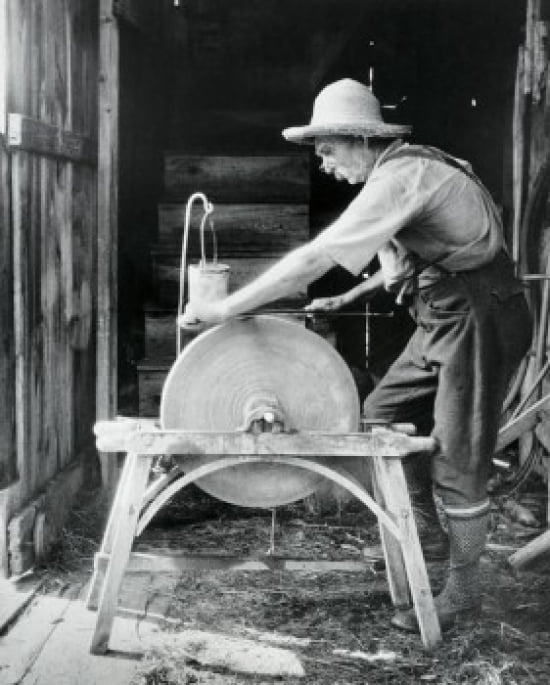 Sharpening A Scythe