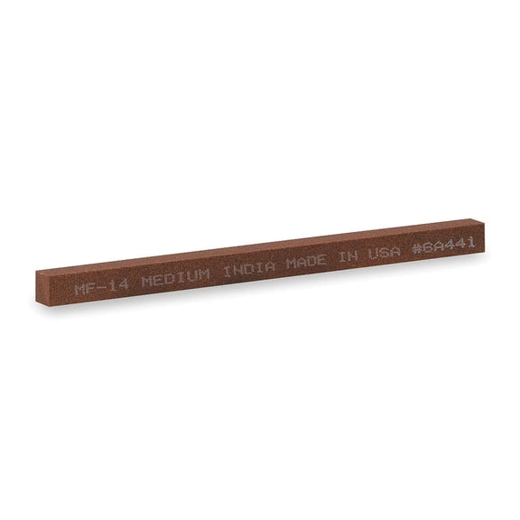 Sharpening File, Square, Aluminum Oxide, Medium, 4"x1/4"