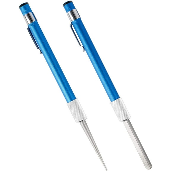 Sharpening Pen, 2 Pcs Portable Diamond Sharpener Knives Are Used For Chisel Knife Teeth Knives, Diamond Sharpening Stick Uses Retractable Design For Easy To Carry