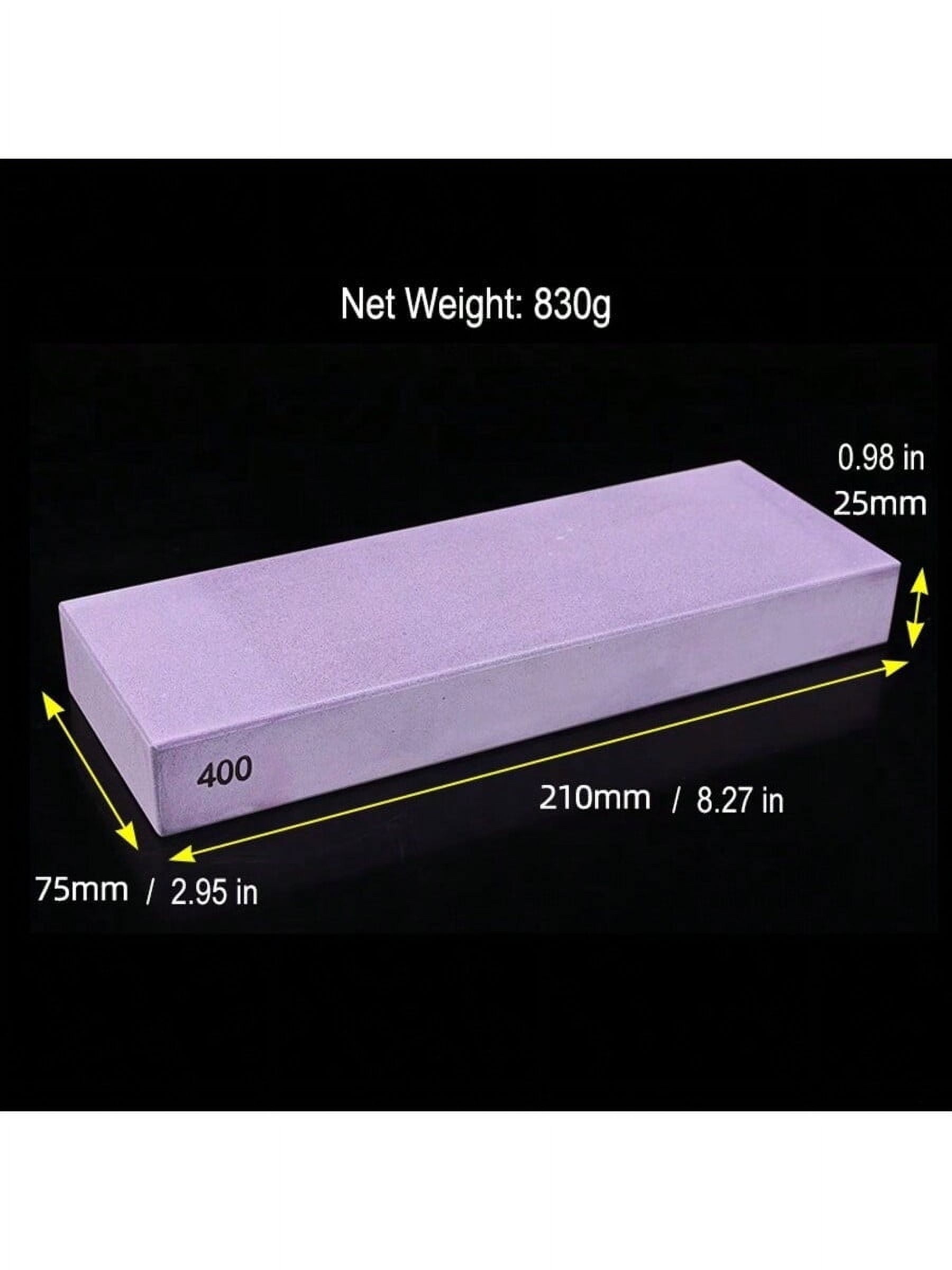 ARTIDGE 400 Grit Sharpening Stones-Larger Grinding Surface Make Sharpening Knife Easier Reduces the Risk of Injury White Corundum Material Sharpener (Product Color Not Fixed)
