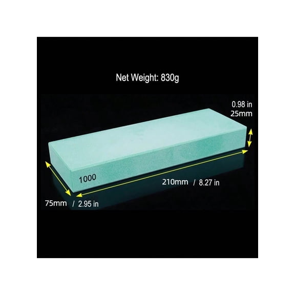 ARTIDGE 1000 Grit Sharpening Stones-Larger Grinding Surface Make Sharpening Knife Easier Reduces the Risk of Injury White Corundum Material Sharpener (Product Color Not Fixed)
