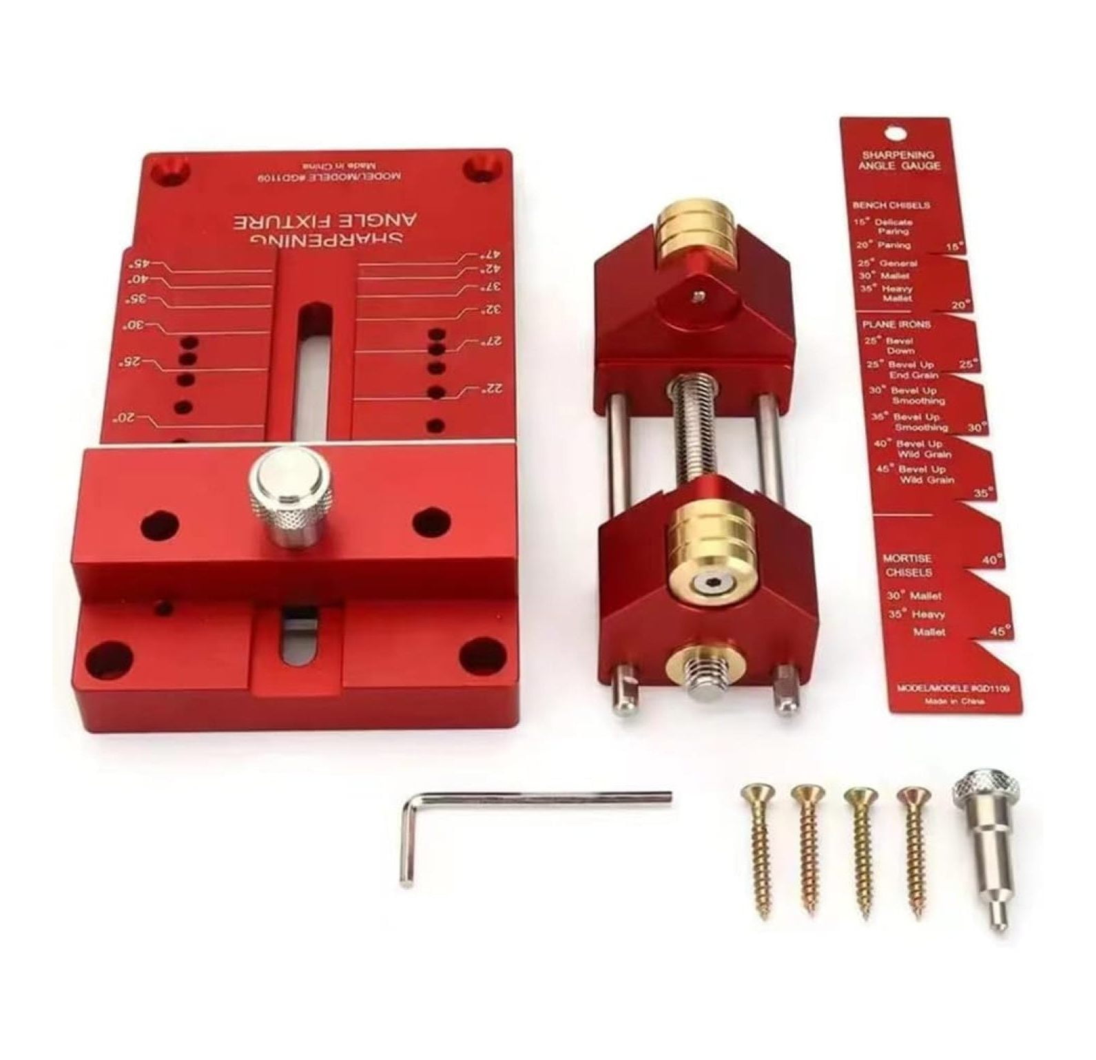 Sharpening System Honing Sharpening Holder Angle Fixture Gauge for Woodworking Chisel Sharpening