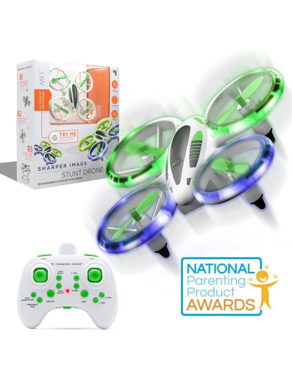Stunt Drone for Kids with LED Lights, Assisted Landing, and 2.4GHz Remote Control,