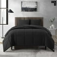 thumbnail image 1 of Sharper Image 3-Piece Black Down Alternative Comforter Set, King, 1 of 5