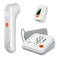 thumbnail interactive-video image 1 of Sharper Image 3 in 1 Set Blood Pressure Monitor Pulse Oximeter & Thermometer, 1 of 9