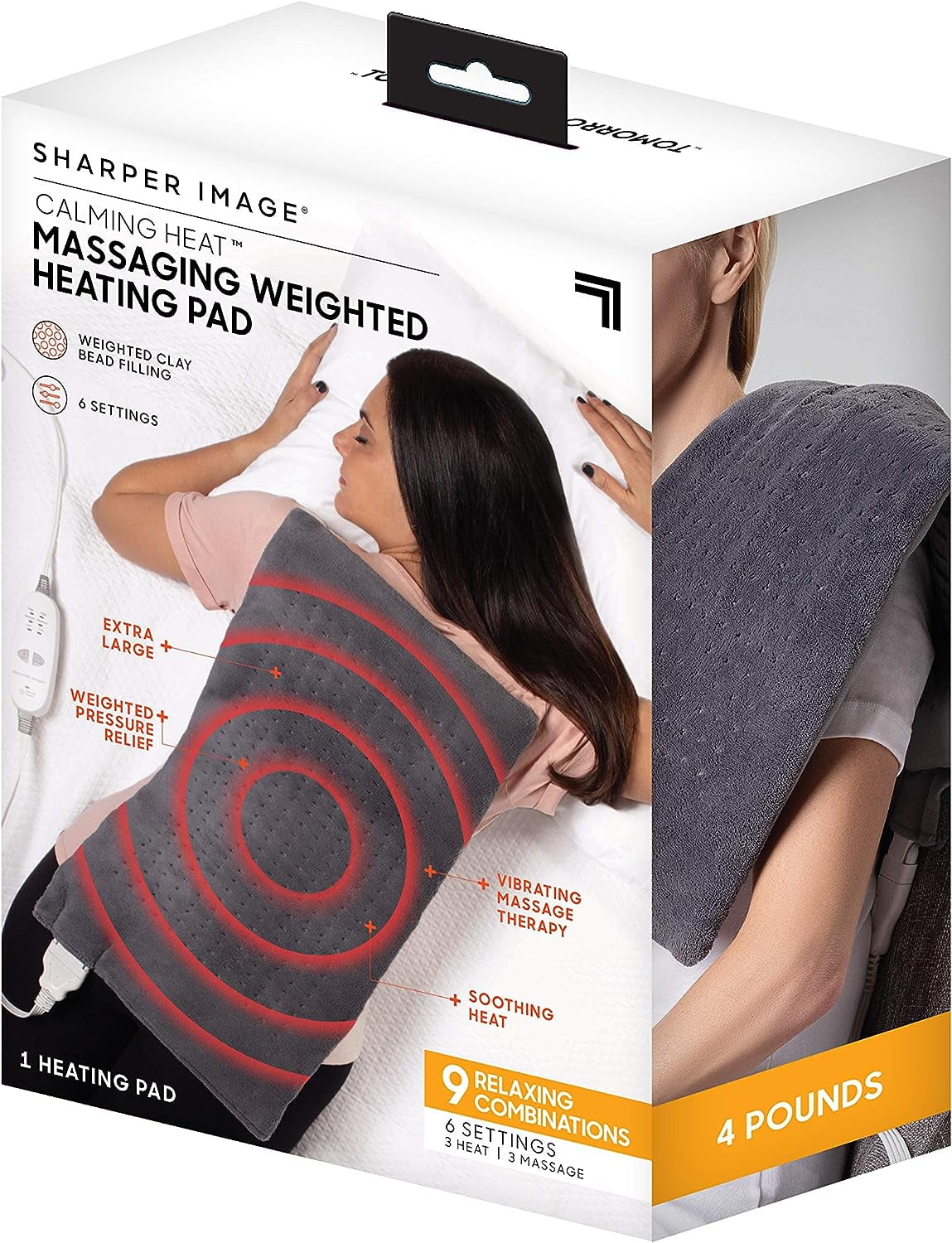 https://i5.walmartimages.com/seo/Sharper-Image-Calming-Heat-Massaging-Weighted-Heating-Pad-12-in-x-24-in-Gray_544f7c99-05ba-4be5-bade-911963a9d3fb.53cf29204a106fa10f6947132cfe0512.jpeg
