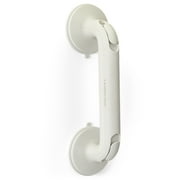 Sharper Image Deluxe Grip Bar, 13.6 in Suction Cup Bath Grab Bar with Secure Lock, Toolless Installation