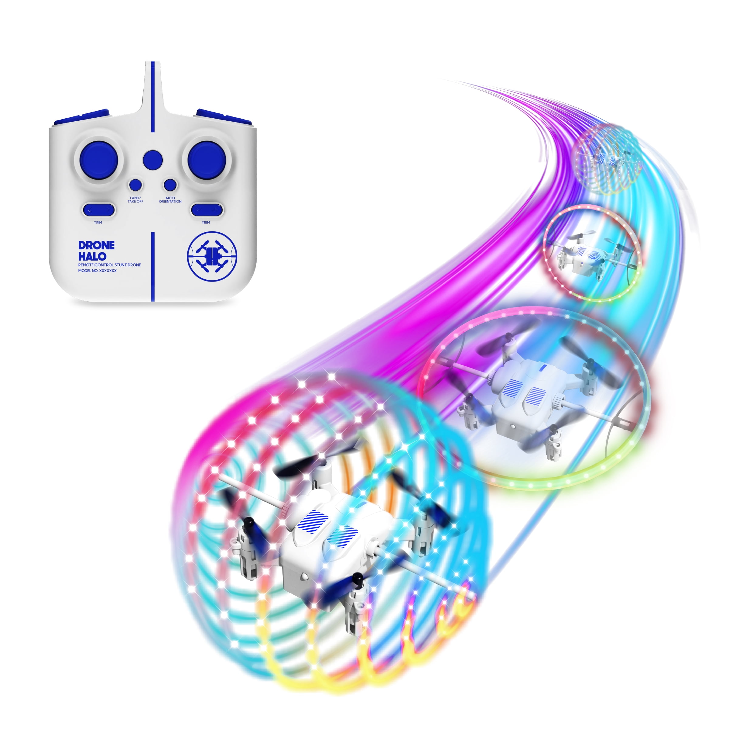 Sharper Image Halo Drone Remote Control Light-Up Orbiter