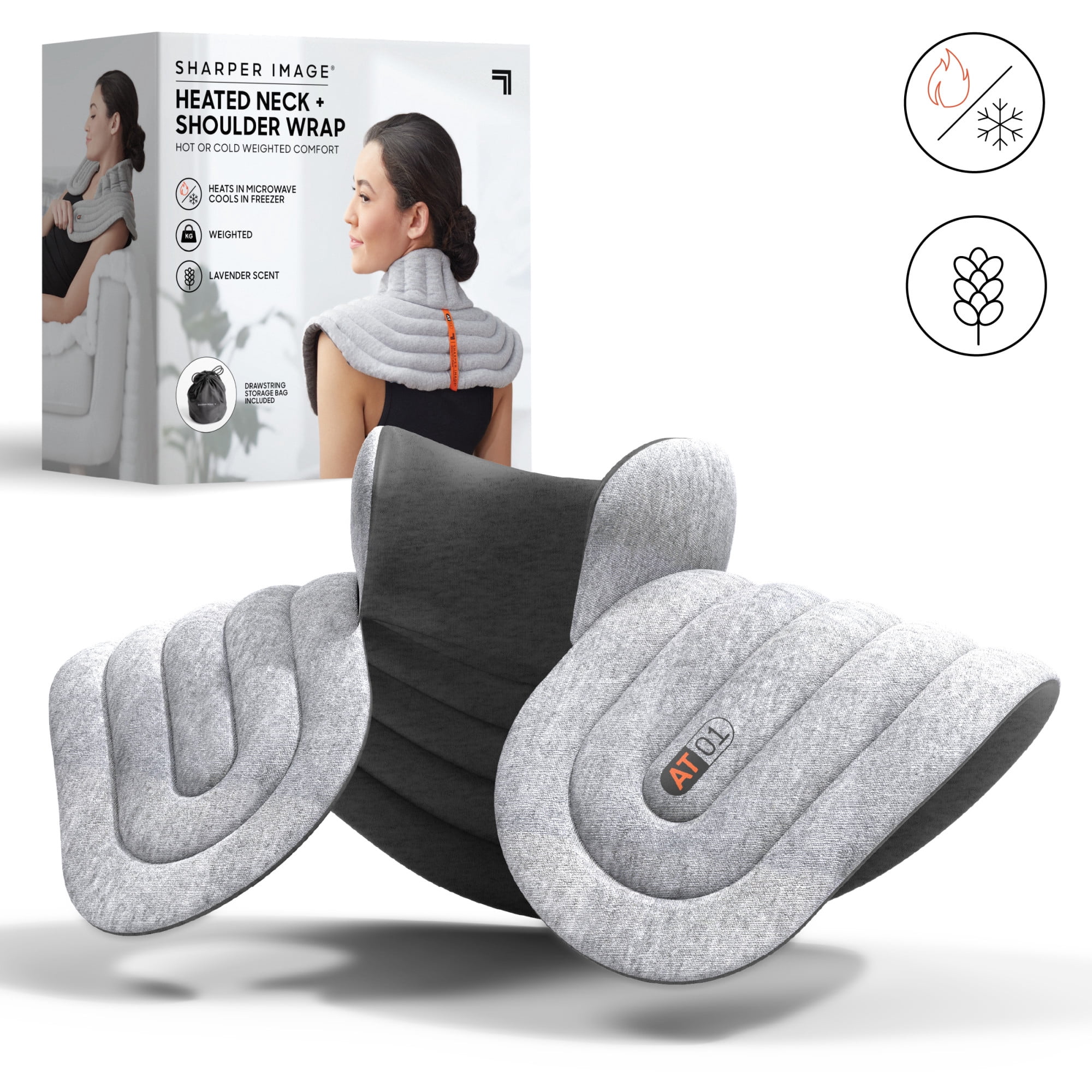 Sharper Image Heated Neck & Shoulder Aromatherapy Wrap