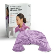 Sharper Image® Hot & Cold Herbal Aromatherapy Soothing Neck & Shoulder Plush Wrap Pad, Lavender