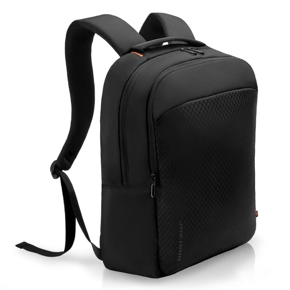 Sharper Image Laptop Backpack, TSA Approved Travel Bag for Business Work, College School Bag Fits 16” Laptops/Computer, Water Resistant, Black